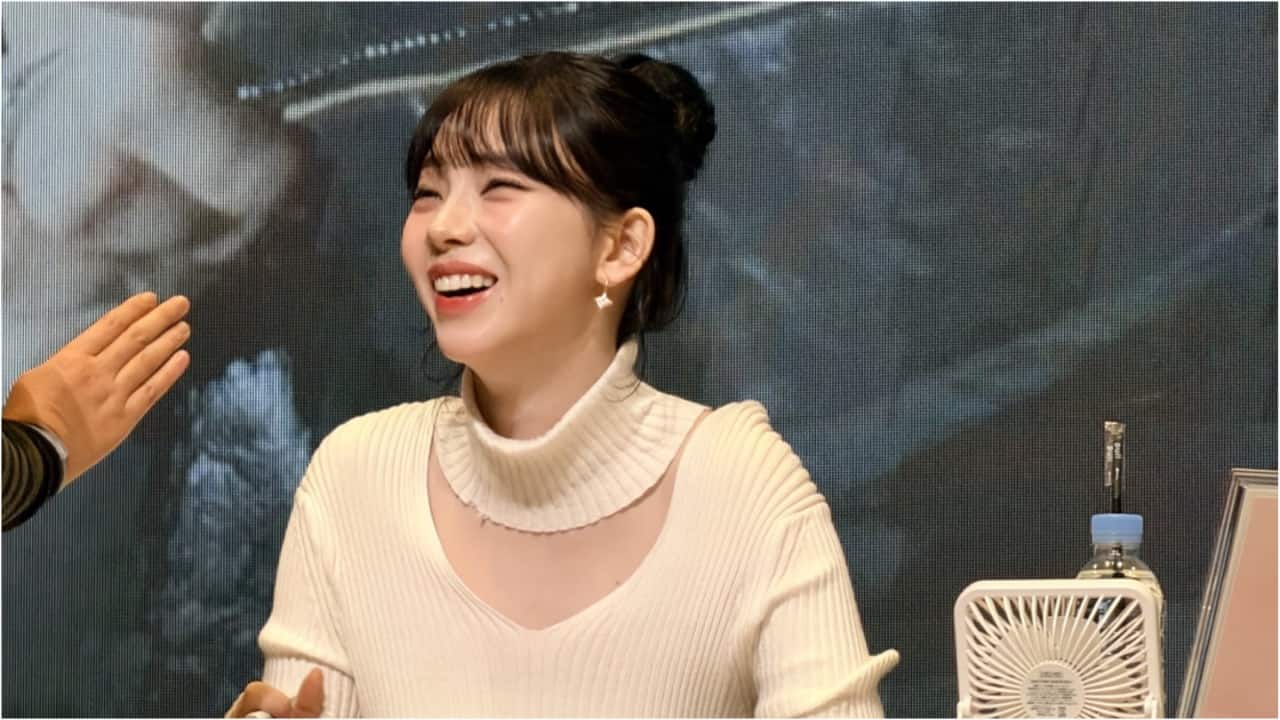 aespa’s Winter attends fansign as dating rumours with BTS’ Jungkook dominate online buzz