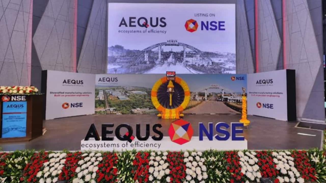 Aequs Share Price Live: Aequs’ Rs 922-crore IPO lists with 13% gain, misses GMP projections - Buy, sell or hold?