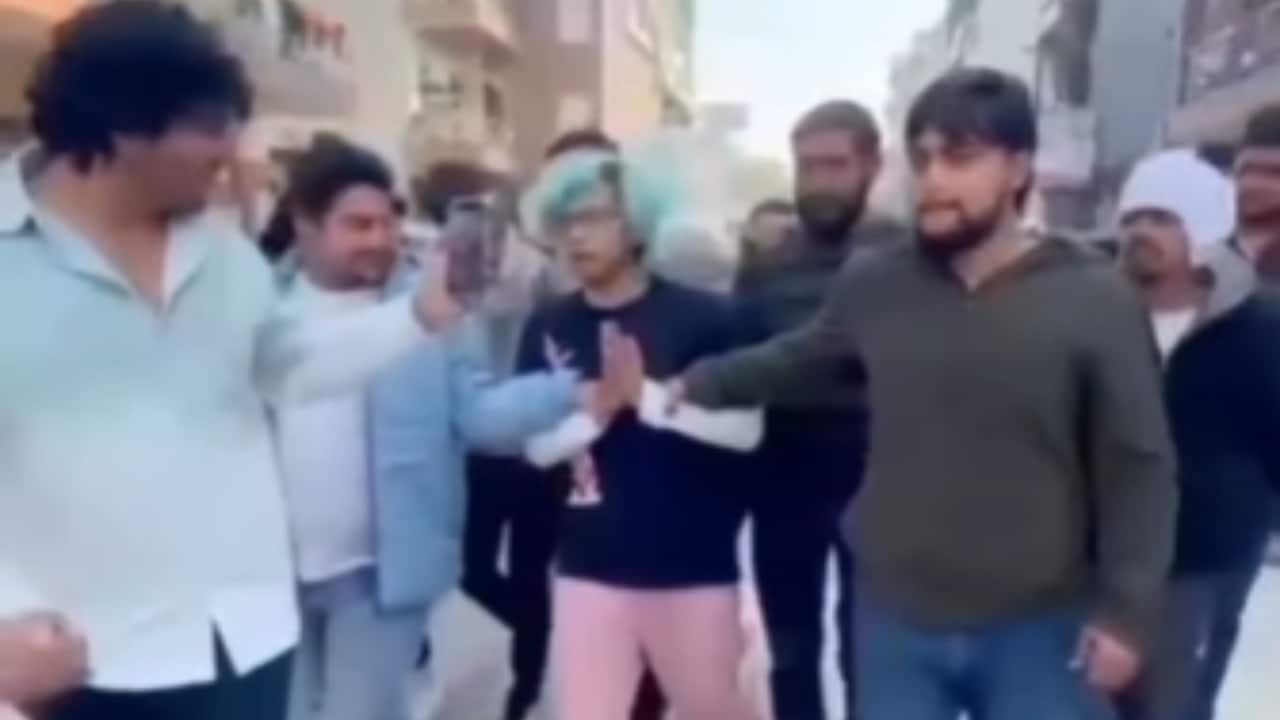 Video: Gurugram man thrashed, praded on street for feeding chicken momos to cow