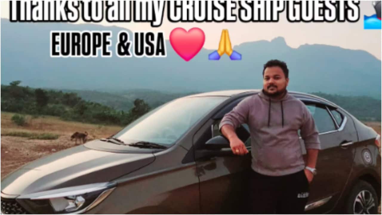 Indian cruise ship employee buys Rs 10 lakh car with only tips, thanks Europe and US customers