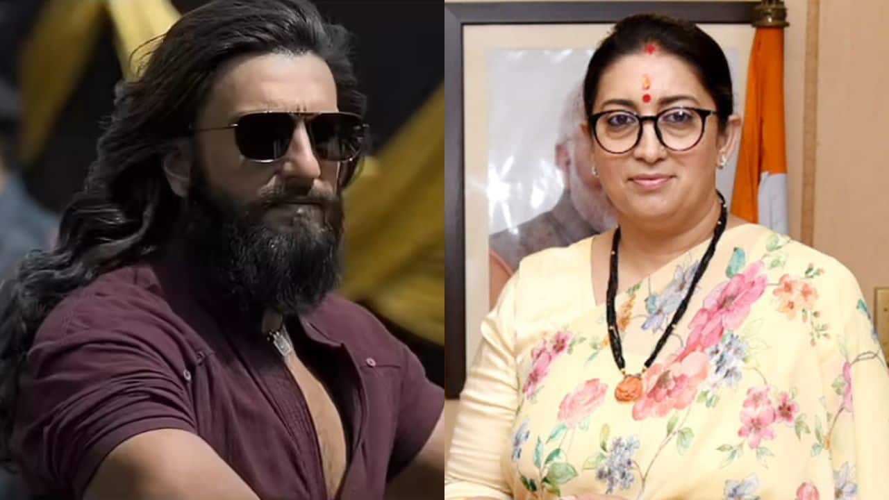 Smriti Irani gives shoutout to Ranveer Singh starrer Dhurandhar with a witty note: "Don’t call yourself ‘peaceful’ unless..."