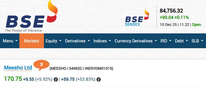 Meesho Share Price, Meesho Share Price Live, Meesho Stock Price, Meesho Listing Price, Meesho IPO Listing Today, Meesho IPO GMP, Meesho Listing Price Today