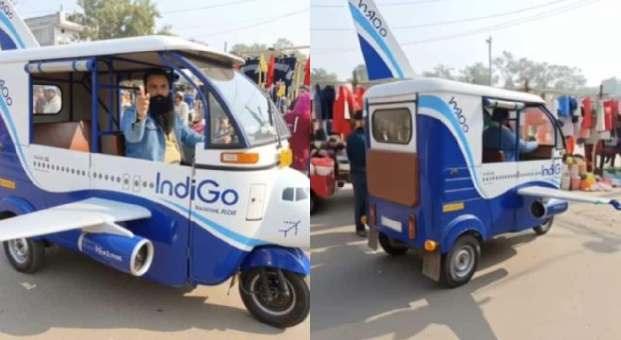 ‘Delhi se Bhopal le chalo’: Man posts himself driving ‘IndiGo auto rickshaw’ on Instagram | Watch