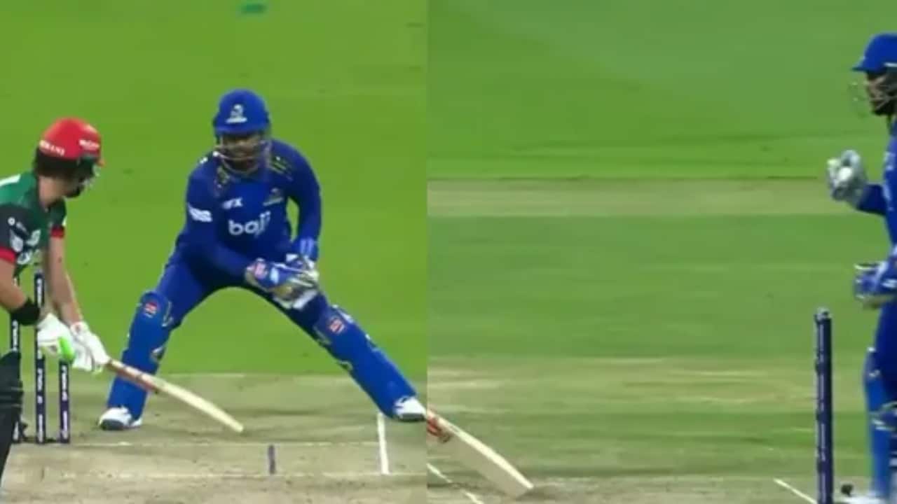 ILT20 Drama: Nicholas Pooran refuses to stump batter, who then retires himself out – WATCH