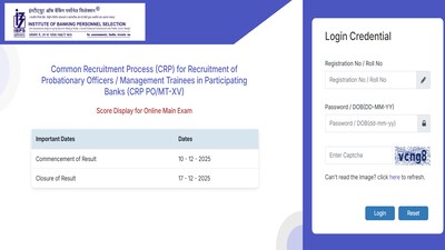 IBPS PO Mains Scorecard 2025