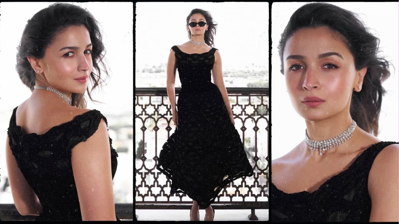 Alia Bhatt turns heads in 1955 black Balmain dress at Red Sea Film Festival