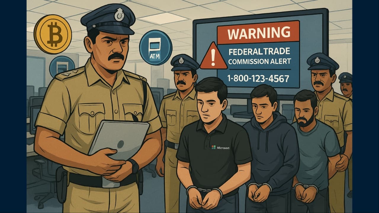 Bengaluru: 21 'Microsoft support staff' held for cheating 150 US, UK victims of Rs 13.5 crore