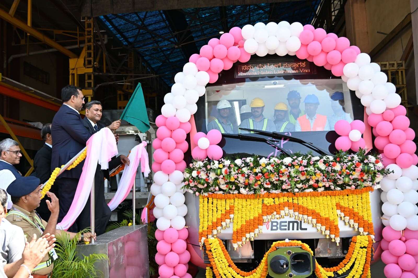 BEML unveils prototype train for Bengaluru Metro's Pink Line