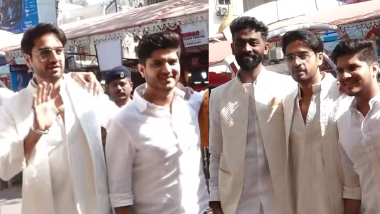 Gaurav Khanna, Pranit More and Mridul Tiwari reunite; seek blessings at Siddhivinayak