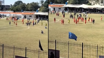 Karachi football match erupts in violence, leaving players and officials injured. (Photo: X)