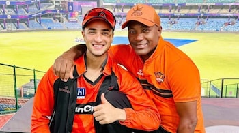 Brian Lara mentors Abhishek Sharma, fuels buzz around his Test debut. (Photo: X)