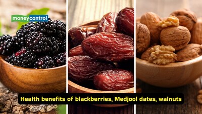 Health benefits of blackberries, Medjool dates, walnuts (Images: Canva)