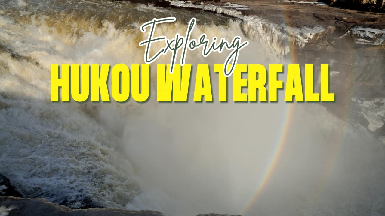 This magical Chinese waterfall reveals a double rainbow — and winter is the best time to see it