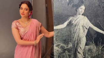 Tamannaah Bhatia shares pics from set
