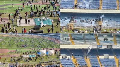Angry fans vandalise Salt Lake Stadium as Lionel Messi leaves venue in 20 minutes (ANI)