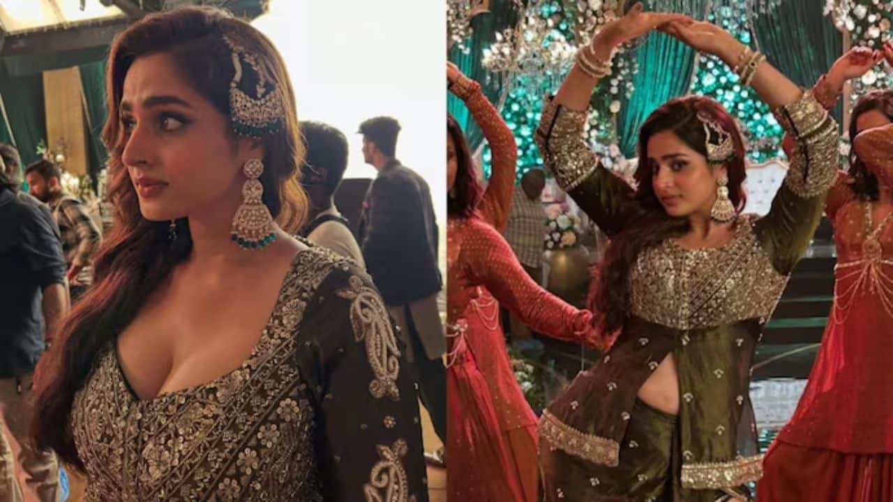 Ayesha Khan<br />Ayesha Khan is an Indian actress, model, and social media influencer known for her work in Telugu films and Hindi television, gaining significant recognition from her appearance on the reality show Bigg Boss 17. She also features as a dancer in the same song, 
