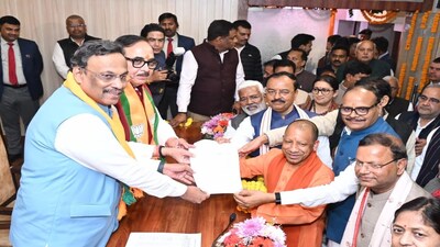 Pankaj Chaudhary files nomination. 