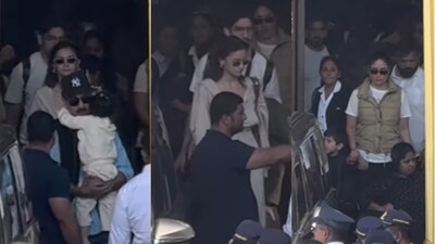 Kapoor family spotted at the airport
