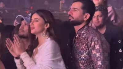 Jai Bhanushali and Meisha Iyer attend Bismil concert