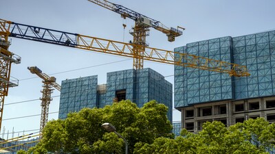 Residential buildings under construction at the China Vanke Co.Langshi Flower Language in Shanghai, China on Friday Friday, May 24, 2024.