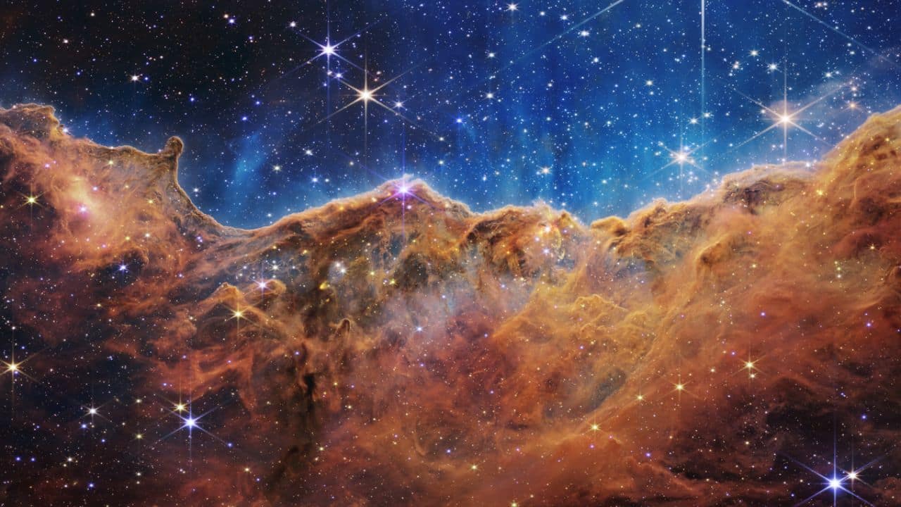 Carina Nebula captured in infrared light by NASA’s James Webb Space Telescope (Image: NASA/ESA/CSA)