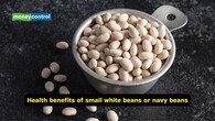 <strong>Health benefits of small white beans or navy beans</strong><br />Depending on the brand, they contain about 10 gm of fibre per half cup, cooked. They taste good in soups and stews.