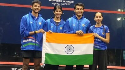 India win maiden Squash World Cup title. (Photo: PTI)
