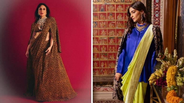 Kareena Kapoor and Sonam Kapoor with long Indian jackets (Images: Instagram)