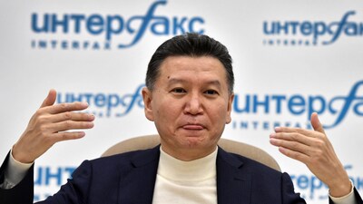 (FILES) World Chess Federation (FIDE) president Kirsan Ilyumzhinov (Photo by Yuri KADOBNOV / AFP)