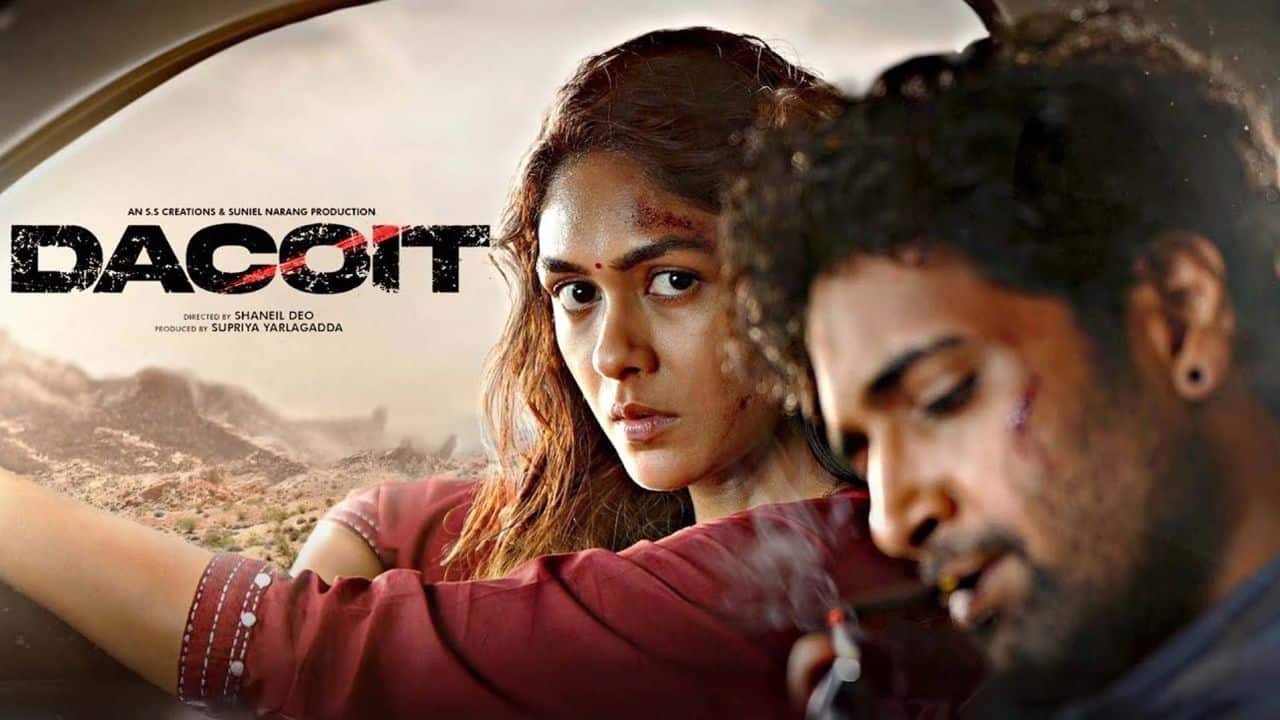 Mrunal Thakur shares the first look of Dacoit starring Adivi Shesh