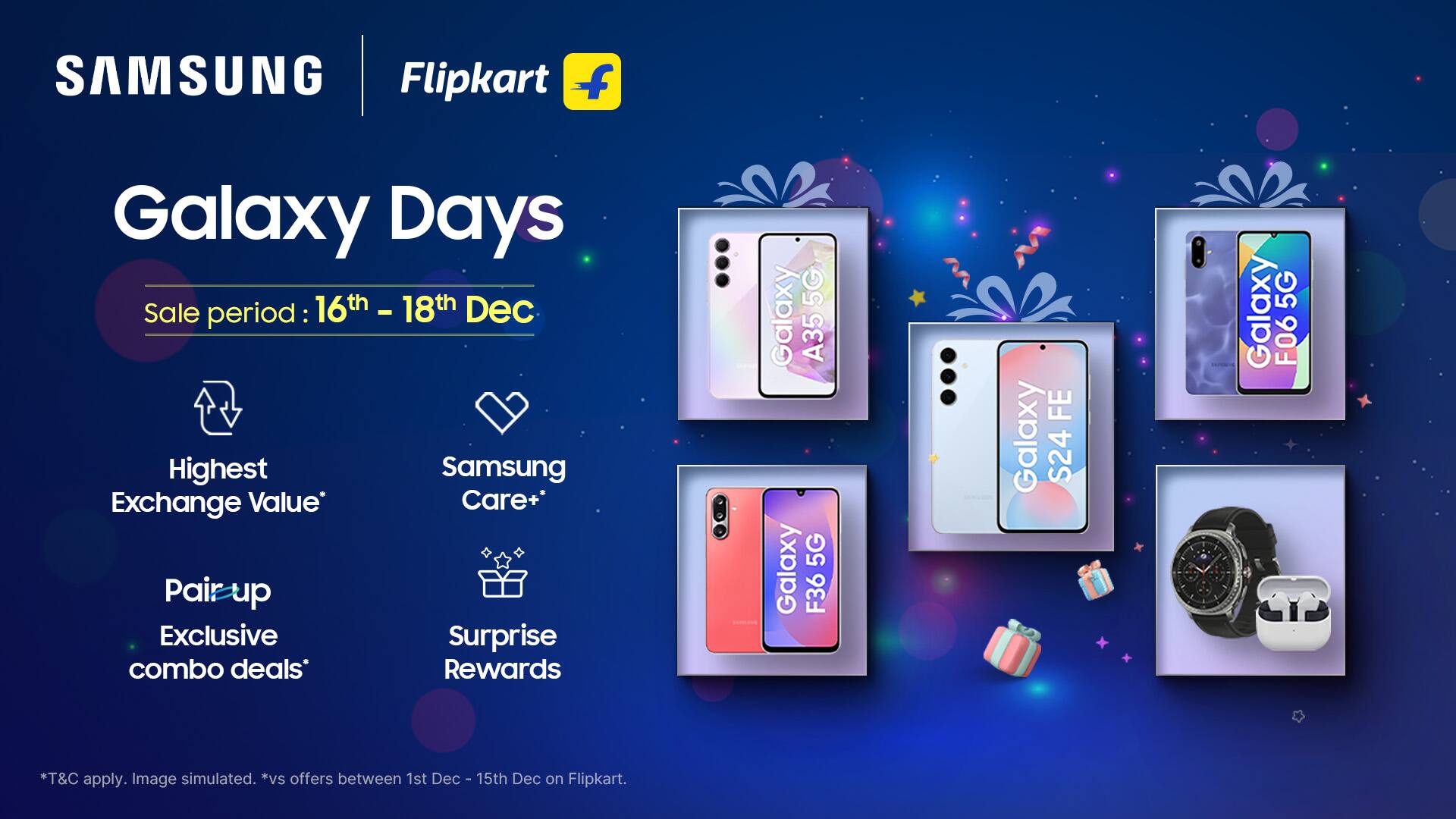 Samsung Galaxy Days sale announced on Flipkart: Check deals, offers and more