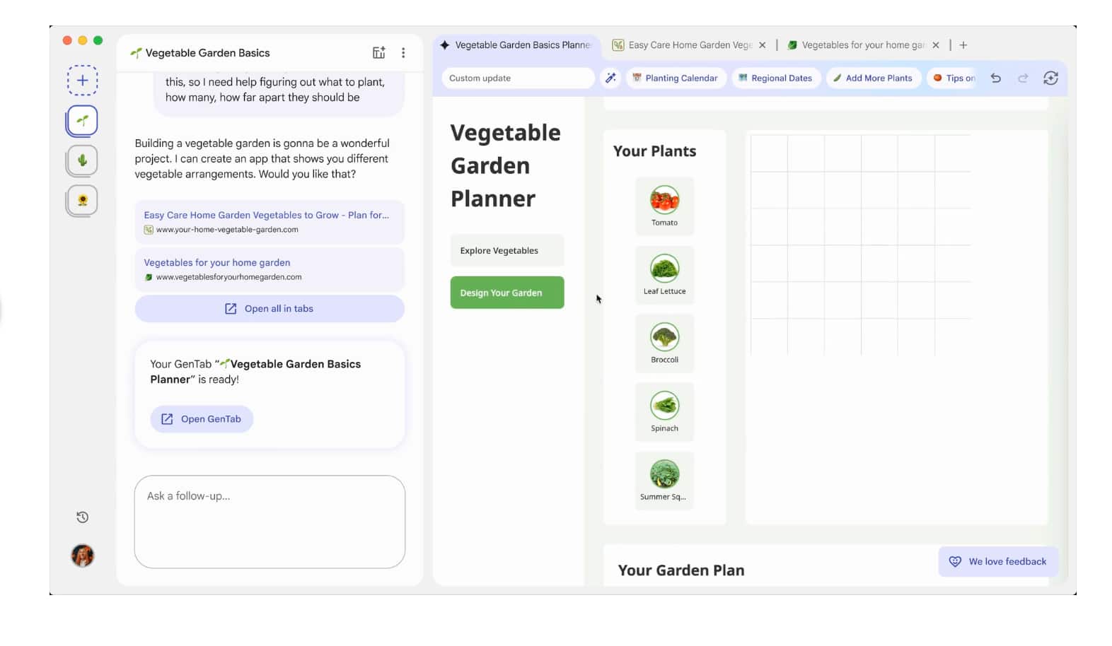 Real-world use cases Google is highlighting Early testers are using GenTabs for tasks such as creating weekly meal plans, organizing travel itineraries, and building learning tools for students. Each GenTab functions like a lightweight web app tailored to a specific goal. Importantly, these tools remain connected to the web, ensuring transparency by linking back to original articles, videos, and sources rather than replacing them with standalone AI outputs.