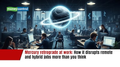 Mercury retrograde at work: How it disrupts remote and hybrid jobs more than you think (image: AI generated)