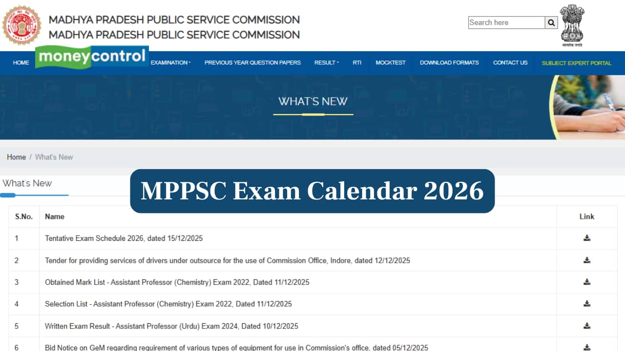 MPPSC Exam Calendar 2026 Released at mppsc.mp.gov.in; Check Tentative Schedule Here
