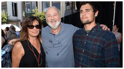 Director Rob Reiner (center) and wife Michele Singer (L) and son Nick Reiner (Courtesy: AFP file photo)