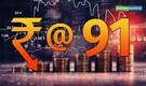 Rupee closes at historic low of 91.03 against US dollar