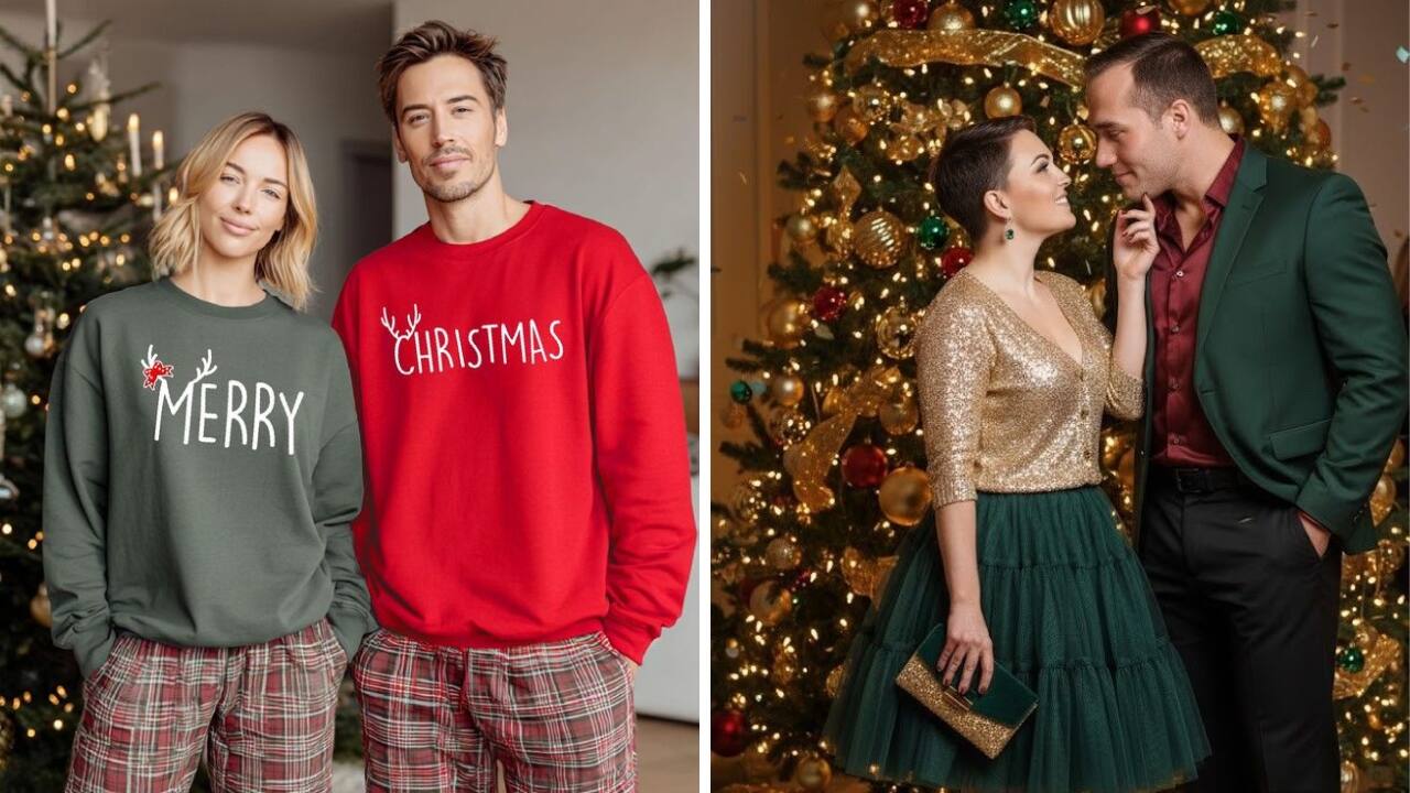 Christmas couple outfit ideas 2025: From relaxed fits to party-ready glamour