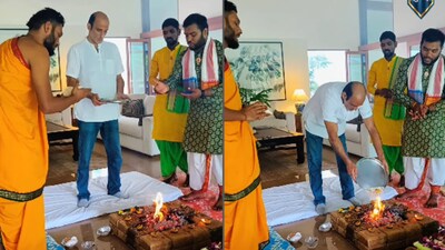 Akshaye Khanna performs Vastu Shanti Pooja at his Alibaug bungalow after Dhurandhar success, watch viral video
