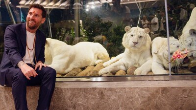 Lionel Messi Visits Vantara, Jamnagar; Names Lion Cub 'Lionel'