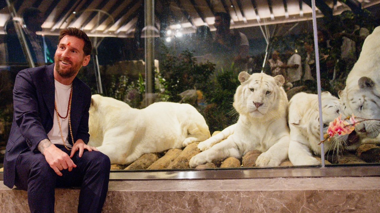 Guided tours, traditional rituals and wildlife: How Lionel Messi spent time in Vantara