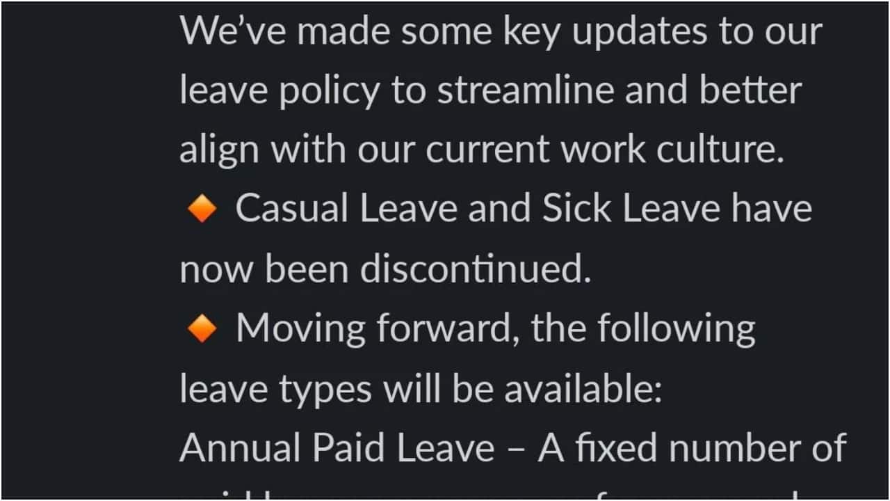 Employee claims firm ended sick, casual leaves. Only 'hospitalisation' leaves allowed: 'Is this legal?'