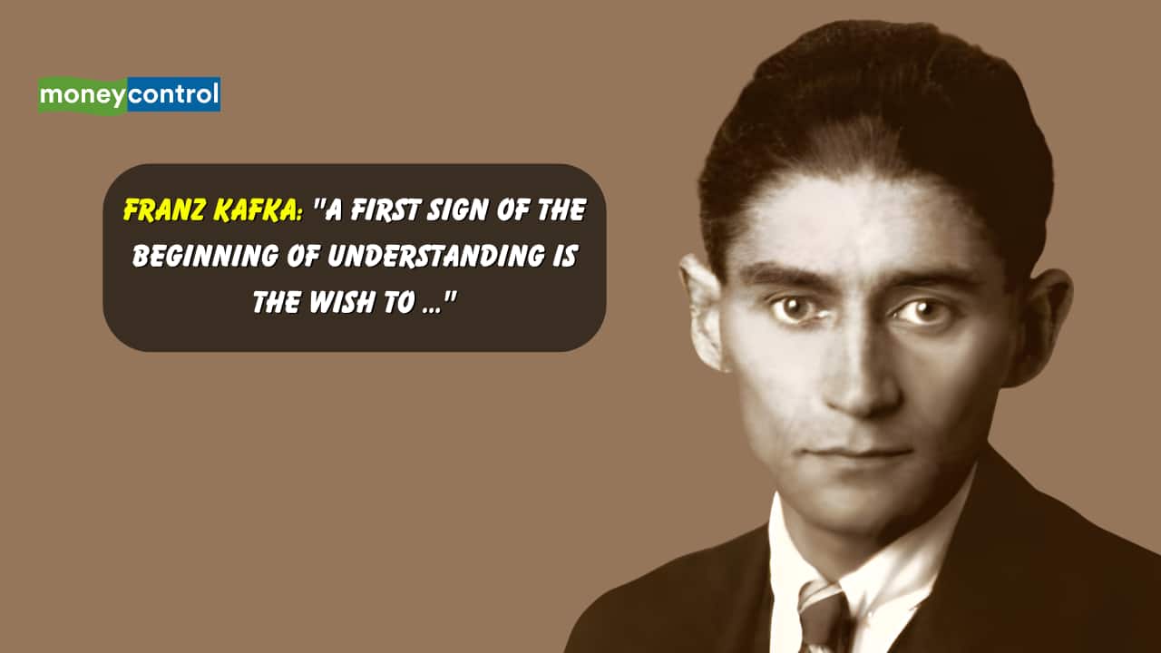 Quote of the Day by Franz Kafka: "A first sign of the beginning of understanding is the wish to ..."
