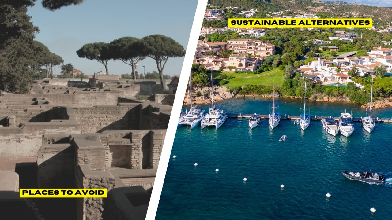 6. Isola Sacra, Italy: Tourism vs. Wetlands Located near Rome, Isola Sacra has become controversial due to proposed cruise terminal development. Environmental groups warn the project could damage protected wetlands critical for migratory birds and flood control. With local protests and environmental reviews underway, experts suggest travellers avoid the area until sustainability concerns are resolved. Sustainable alternative: Sardinia Sardinia offers unspoiled beaches, rich history, and nature-focused experiences, making it a responsible and sustainable Mediterranean escape that lets travellers enjoy stunning landscapes, cultural heritage, and authentic local life without contributing to overcrowding or environmental strain.