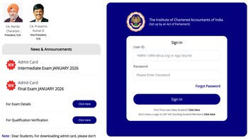 ICAI CA Admit Card 2026
