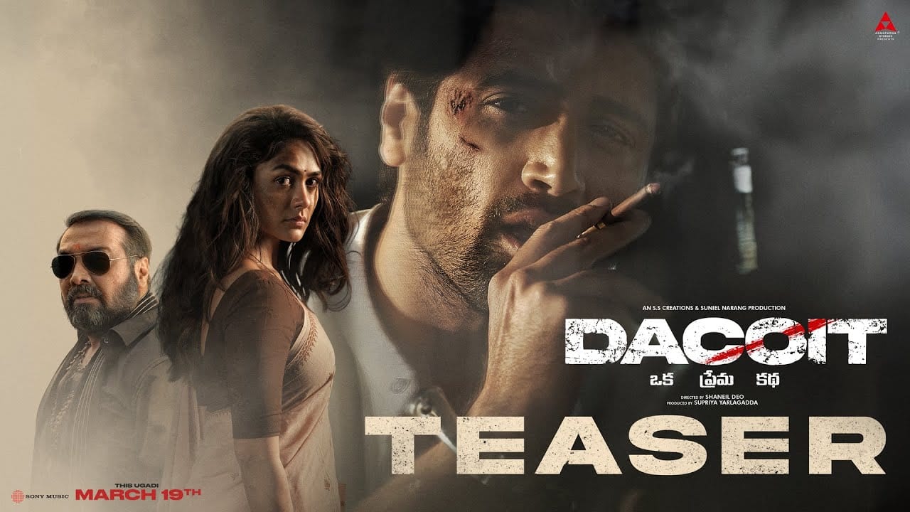 Dacoit teaser: Adivi Sesh and Mrunal Thakur's film gives off Desi Bonnie-and-Clyde vibes