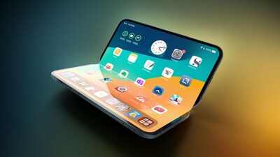 Concept photo of foldable iPhone
