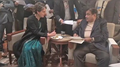 A long-pending request, raised on the Lok Sabha floor, led to an immediate meeting between Congress MP Priyanka Gandhi and Union Minister Nitin Gadkari.