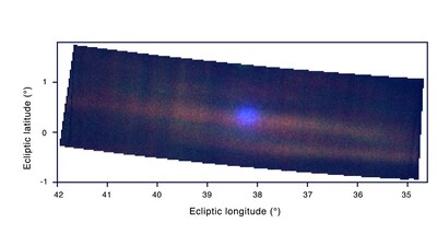 Interstellar comet 3I/ATLAS is seen in this composite image captured on Nov. 6 by the Europa Ultraviolet Spectrograph instrument on NASA’s Europa Clipper spacecraft, from a distance of around 102 million miles (164 million kilometers).. (Image: NASA/JPL-Caltech/SWRI)