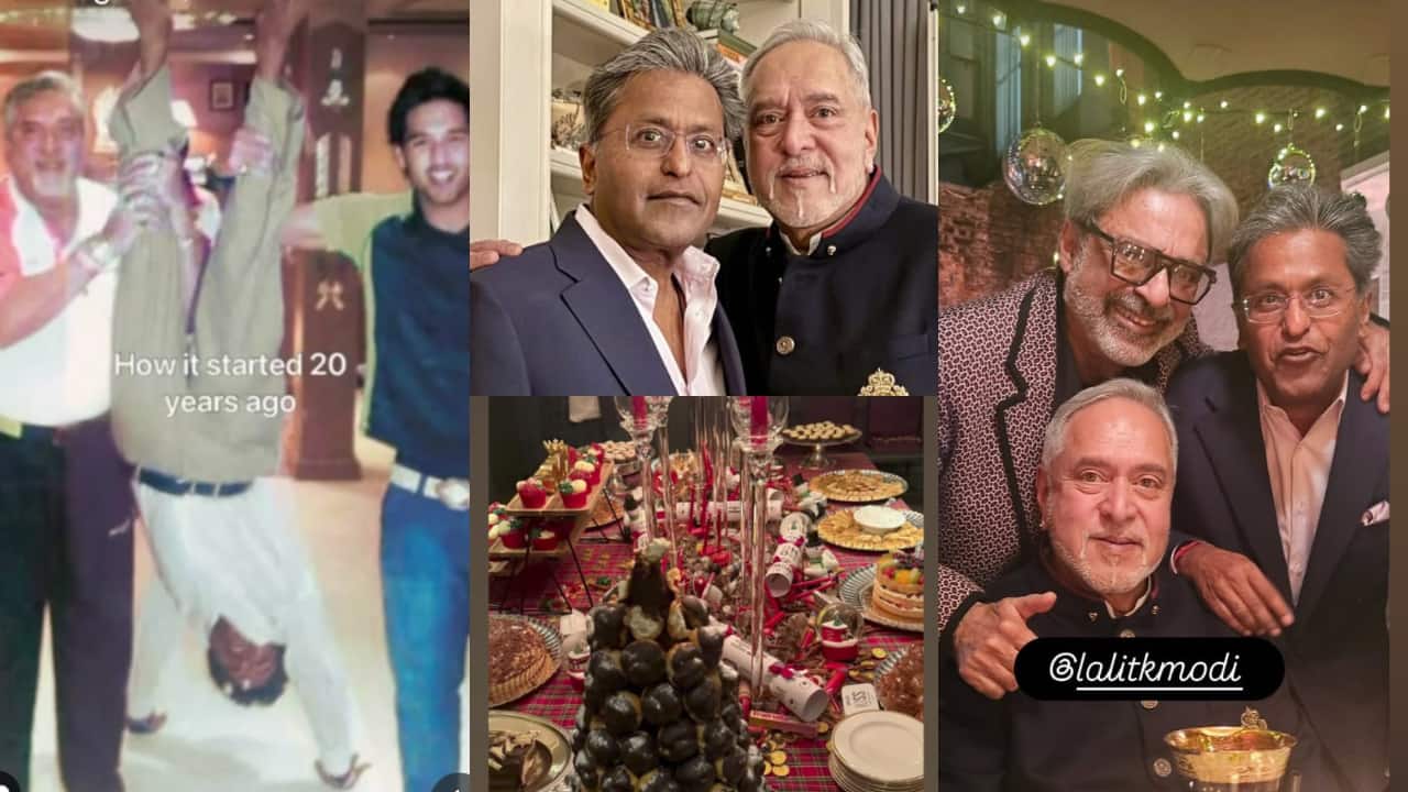 'How it started 20 years ago': Lalit Modi hosts Vijay Mallya's lavish birthday bash in London - pics and clips