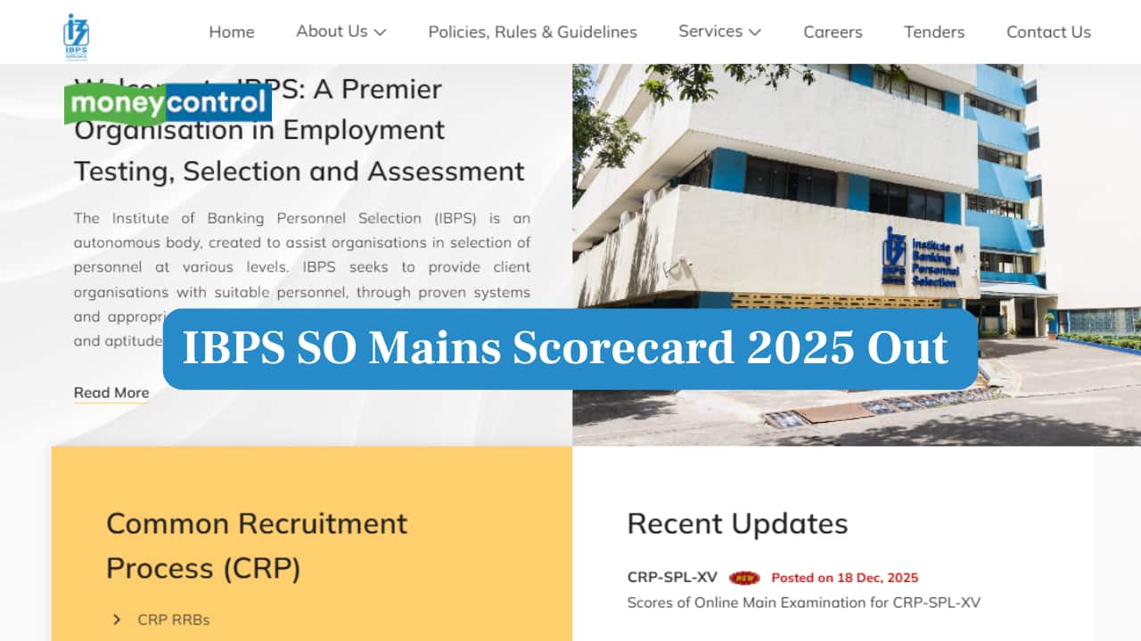 IBPS SO Mains Scorecard 2025 Out at ibps.in; Link to Download Phase 2 Marks Here